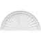 Ekena Millwork Half Round Sunburst Architectural Grade PVC Pediment, 24"W x 12"H x 2"P PEDPS024X120HRO01 - alternate 6